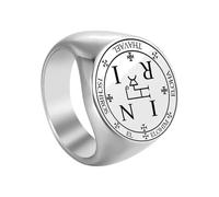 MIQNEEIDEIP Secret Of Universe Anello Michaelmas Gabriel Jofiel Thavael Azrael Michael Arcangeli anello in acciaio inox