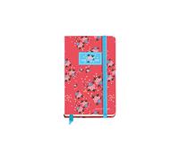 Miquel Rius Miquelrius - Agenda scolastica Jordi Lavanda Flowery anno scolastico 2020-2021, catalano, vista settimanale, dimensioni 117 x 182 mm, carta 80 g, chiusura in gomma elastica e dorso cucito, colore: rosso