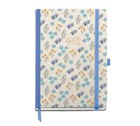 Miquelrius - Agenda 2025, Agenda annuale 155x213 mm, Agenda settimana vista, copertina cartone foderato plastificato, spirale, chiusura elastica, carta 80 g/m², catalano, inglese e portoghese, Daisies