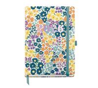 Miquelrius - Agenda 2026 vista settimanale, Similar A5+ (155 x 213 mm), pianificazione settimanale, copertina rigida cartone, spirale, chiusura elastica, carta 80 g/m², ES-EN-PT, Flowers