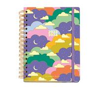 Miquelrius Agenda Del Corso 23-24, da Settembre 2023 Ad Agosto 2024, 12 Mesi, Formato 15,5 X 21,3 Cm, Pagina Giornaliera, Nuvola, Multilingue: En, Sp, Pt, It, Fr, De