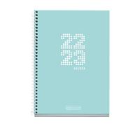 MIQUELRIUS - Agenda Settembre 2022 agosto 2023 - Settimana Vista - Dimensione Plus 15x21,3 cm - Bilingue: catalano, inglese - School - Blu