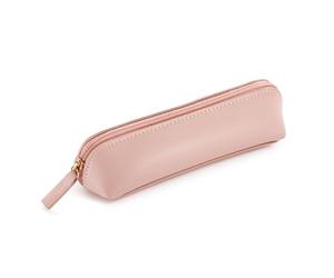 Miquelrius - Astuccio ovale, astuccio 1 scomparto, dimensioni 190 x 55 x 30 mm, materiale esterno e maniglia in finta pelle pelle, chiusura zip, colore rosa, Rosa, 190 x 55 x 30 mm, MR19204 PORTATODO