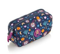Miquelrius - Astuccio scolastico, astuccio doppio, Blu navy, 110 x 210 x 70 | 2 scomparti, realizzato con bottiglie riciclate, chiusura con cerniera, organizza il materiale scolastico, ritorno a scuola