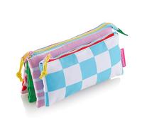 Miquelrius - Astuccio scolastico, portapenne quadrato, realizzato con bottiglie riciclate, chiusura lampo, organizza il tuo materiale scolastico per il ritorno a scuola, ARP Combi, multicolore