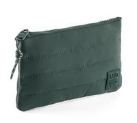 Miquelrius - Astuccio imbottito, in poliestere simile, con maniglia e toppa in silicone, idrorepellente, per accessori di cancelleria o trucco, 205 x 120 mm, verde