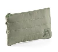 Miquelrius - Astuccio imbottito, in poliestere simile, con maniglia e toppa in silicone, idrorepellente, per accessori di cancelleria o trucco, 205 x 120 mm, Kaki