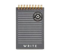 Miquelrius - Blocco note, Mini blocco con copertina in cartone stampato, 80 fogli a righe da 70 g/m², Mini taccuino con carta riciclata bianca, doppio blocco a spirale, bel cancelleria, grigio