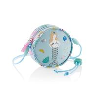 Miquelrius - Borsa a tracolla, borsa a forma di sirena con uno scomparto, chiusura zip, cordino regolabile e sistema di sicurezza, borsa per bambini 110 x 110 x 40 mm, Sirenetta, blu cielo, 110 x 110