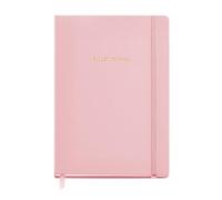 Miquelrius Quaderno per il Bullet Journal, copertina rigida in similpelle con chiusura a elastico, formato A5 148 x 210 mm, 96 fogli da 100 g/m², interno puntinato, colore rosa