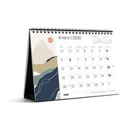 Miquelrius - Calendario da tavolo 2026, Organizzatore annuale A5: 210 x 148,5 mm, Con spazio per annotare, Doppia rilegatura a spirale, Planner 12 mesi, spagnolo, montagne