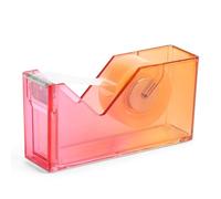 Miquelrius - Dispenser di nastro adesivo 126 x 62 x 36 mm, Porta nastro adesivo per ufficio, scuola, artigianato e washi tape, Polistirene e metallo, Porta nastro sfumato Arancione/Rosso