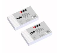 Miquelrius - Flashcards, Schede di studio, 200 flash cards a righe per appunti, Formato 125 x 75 mm, Cartoncino 200 g/m², Materiale scolastico e da ufficio per il ritorno a scuola