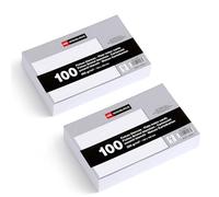 Miquelrius - Flashcards, Schede di studio, 200 flash cards lisce bianco, Formato 150 x 200 mm, Cartoncino 200 g/m², Materiale scolastico e da ufficio per il ritorno a scuola