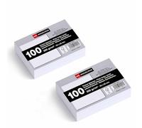 Miquelrius - Flashcards, Schede di studio, 200 flash cards lisce bianco, Formato 95 x 65 mm, Cartoncino 200 g/m², Materiale scolastico e da ufficio per il ritorno a scuola