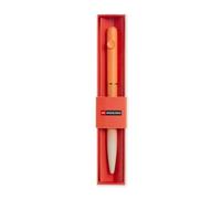 Miquelrius - Penna a sfera blu, Ottimale per materiale scolastico, Boli punta 0,7 mm, Materiale ufficio, Cancelleria carina, Penna girevole, Sfumatura arancione