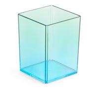 Miquelrius - Portapenne 75 x 101 x 75 mm, portamatite per ufficio, scrivania o studio, contenitore per accessori e organizer, polistirene, sfumato Blu/Verde