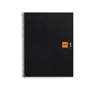 Miquelrius - Quaderno A4, 80 Fogli in 1 colore, Carta 70 g/m², Quadretti 5 mm, Copertina in polipropilene 0,8 mm, Spirale 360°, 4 fori, Prodotto in Spagna, Notebook The Original, Arancione