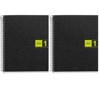 Miquelrius - Quaderno A5, 80 Fogli in 1 colore, Carta 70 g/m², Quadretti 5 mm, Copertina in polipropilene 0,8 mm, Spirale 360°, 2 fori, Prodotto in Spagna, Notebook The Original, Verde