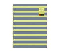 Miquelrius - Quaderno ad Anelli A4 a Quadretti 5 mm, Limone