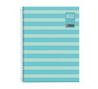Miquelrius - Quaderno ad Anelli A4 a Righe 7 mm, Azzurro