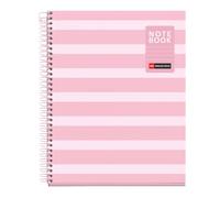Miquelrius - Quaderno ad Anelli A5 a Righe 7 mm, Rosa