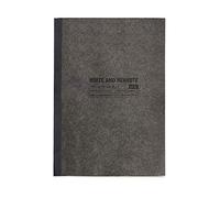 Miquelrius - Quaderno Incollato A4, Copertina Morbida, 48 Fogli Orizzontali Just Black