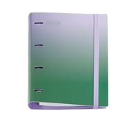 Miquelrius - Raccoglitore ad anelli A4 in plastica polyfoam, Carpebloc con una ricarica da 100 fogli a quadretti + 4 divisori + 1 busta in polipropilene, raccoglitore a 4 anelli, chiusura in gomma