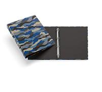 Miquelrius - Raccoglitore ad anelli, formato A4, 4 anelli da 25 mm, copertina in cartone rigido plastificato, design Hard Rocks