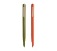 Miquelrius - Set 2 penne blu e nero, Ottime per materiale scolastico, Bolis punta 0,5 mm, Materiale ufficio, Cancelleria carina, Penna girevole, Collezione Inhale Exhale