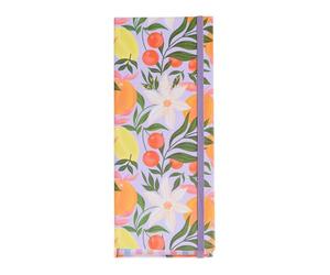 Miquelrius - Set di note adesive, planner settimanale e lista della spesa, 93 x 230 mm, 40 fogli da 80 g/m², copertina in cartone foderato con chiusura in gomma, design Happy Fruits