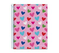 Miquelrius - Taccuino A4, Griglia 5 mm, Quaderno con copertina rigida, 120 fogli microforati, Quaderno A4 con 4 colori per organizzare, Carta Extra Opaca 70 g/m², 4 fori per l'archiviazione