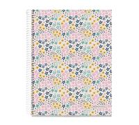 Miquelrius - Taccuino A4, Griglia 5 mm, Quaderno con copertina rigida, 120 fogli microforati, Quaderno A4 con 4 colori per organizzare, Carta Extra Opaca 70 g/m², 4 fori per l'archiviazione