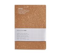 Miquelrius - Taccuino A5 flessibile (200 x 140 mm), interno liscio, 48 fogli bianchi, carta riciclata da 80 g/m², copertina in pelle riciclata, colore sughero