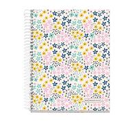 Miquelrius - Taccuino A5, Griglia 5 mm, Quaderno con copertina rigida, 120 fogli microforati, Quaderno A5 con 4 colori per l'organizzazione, Carta Extra Opaca 70 g/m², 2 fori per l'archiviazione