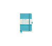 Miquelrius Taccuino Con Copertina Rigida In Finta Pelle Resistente, Chiusura Elastica, 140 X 90 Mm, 192 Pagine Lisce Da 80 G/M², Colore: Blu