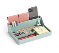 Miquelrius - Vassoio organizer da scrivania, Organizer da scrivania con grande capacità, Dimensioni 250 x 175 x 72 mm, Design compatto e resistente, Ideale per ufficio e documenti, Verde