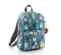 Miquelrius - Zaino scolastico per bambini, 7 litri, doppio scomparto, materiale riciclato, cerniera, imbottito, design leggero, ideale per l'asilo, elementare e materiale scolastico, motivo: mostri