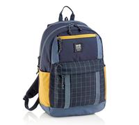 Miquelrius - Zaino scolastico, triplo scomparto, doppia cerniera, realizzato con bottiglie riciclate, capacità 28 litri, schienale imbottito, portachiavi interno, idrorepellente, Rider Black