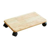 MIQXUAN Supporti per altoparlanti Supporti per altoparlanti Mobile CPU Tower StandFloor Pc Stand con ruote del freno Torre del computer Stand altoparlanti, vasi da fiori (colore: legno, dimensioni: 40