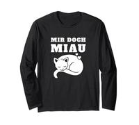 MIR Doch MIAU Non Mi Miao Cat Gatti Maglia a Manica