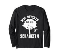 MIR reichts ICH GEH Altalena Frase Divertente Maglia a Manica