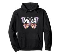 Mira Butterfly - Personalizzato Carino Nome Word Art Felpa con Cappuccio
