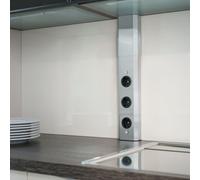 Mira Parete 1, Aufbausteckdosenelement, 3fach, Senza Interruttore