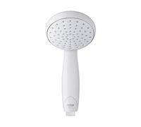Mira Showers 2.1703.001 Soffione Doccia a spruzzo Singolo Nectar, Bianco, 9 cm