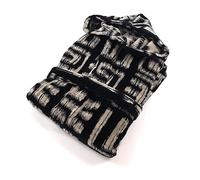 Mirabello Carrara GAZI accappatoio con cappuccio in spugna di cotone 410gr (IT, Testo, L, XL, Regular, Regular, Nero)