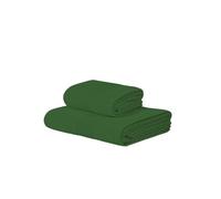 Mirabello Carrara PDA Set Asciugamani, Spugna 100% Cotone 500 g/m², 60x100 cm + OSPITE 40x60 cm (VERDE 06)