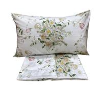 Mirabello Completo lenzuola due piazze in puro Percalle di Cotone 100% art. Bouquet Erika