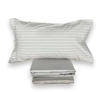 Mirabello completo lenzuola due piazze in Puro Percalle di Cotone 100% art. Downing