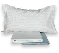 Mirabello Completo Lenzuola Letto Singolo in Puro Percalle di Cotone art. Bristol (Blu)